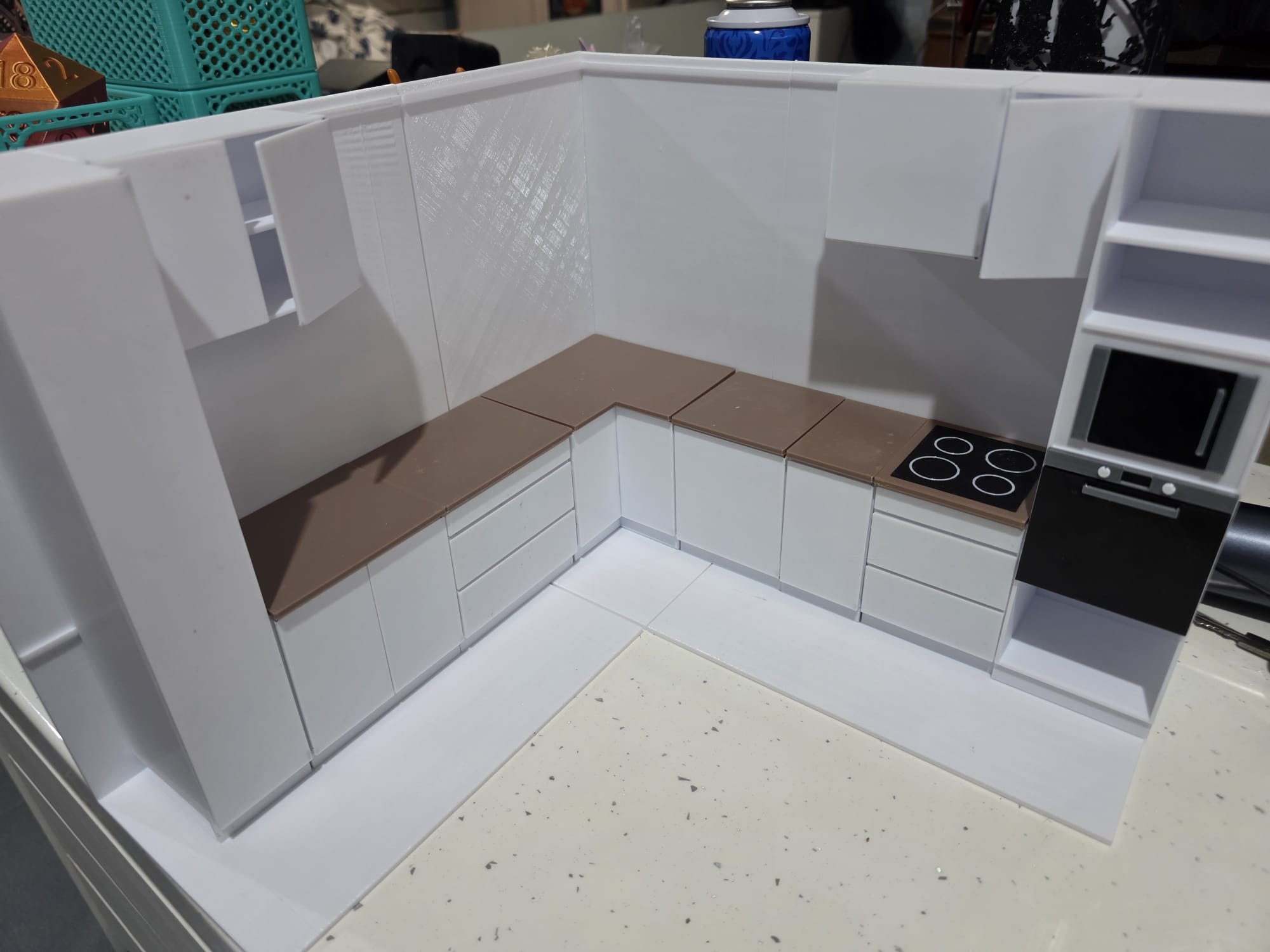 Proyecto en construcción de cocina modular